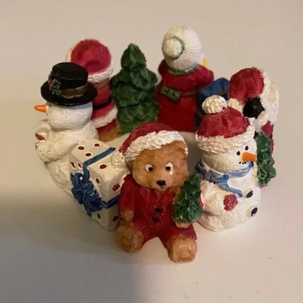 🎄✨ Set of 3 Ceramic Christmas Napkin Rings | 3” Diameter 🎅🎁